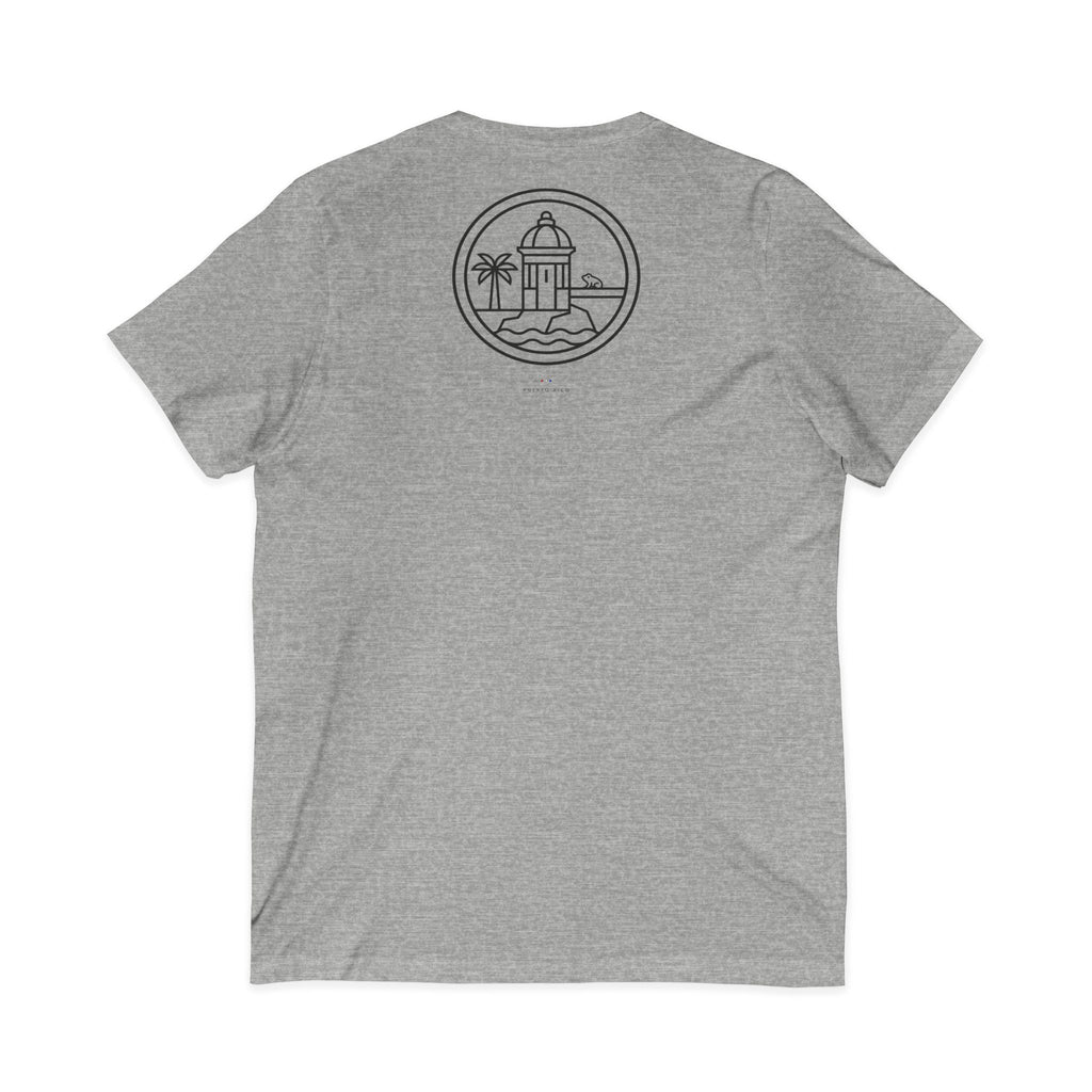 bregando para salir adelante | Camiseta cuello V Puerto Rico