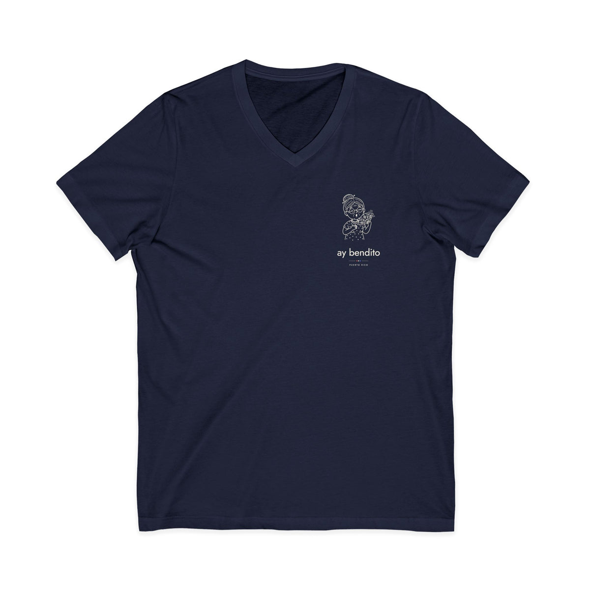 ay bendito | Camiseta cuello V Puerto Rico