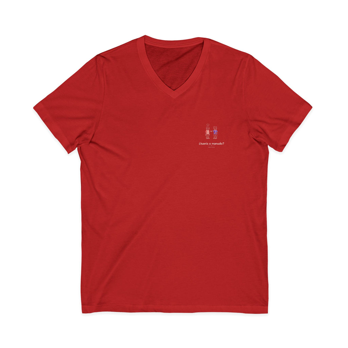 ¿tuanis o manudo? | Camiseta cuello V Costa Rica