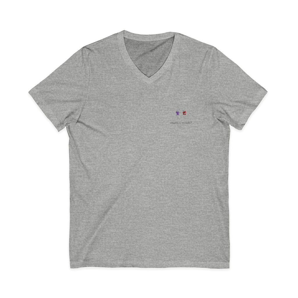 ¿tuanis o morado? | Camiseta cuello V Costa Rica