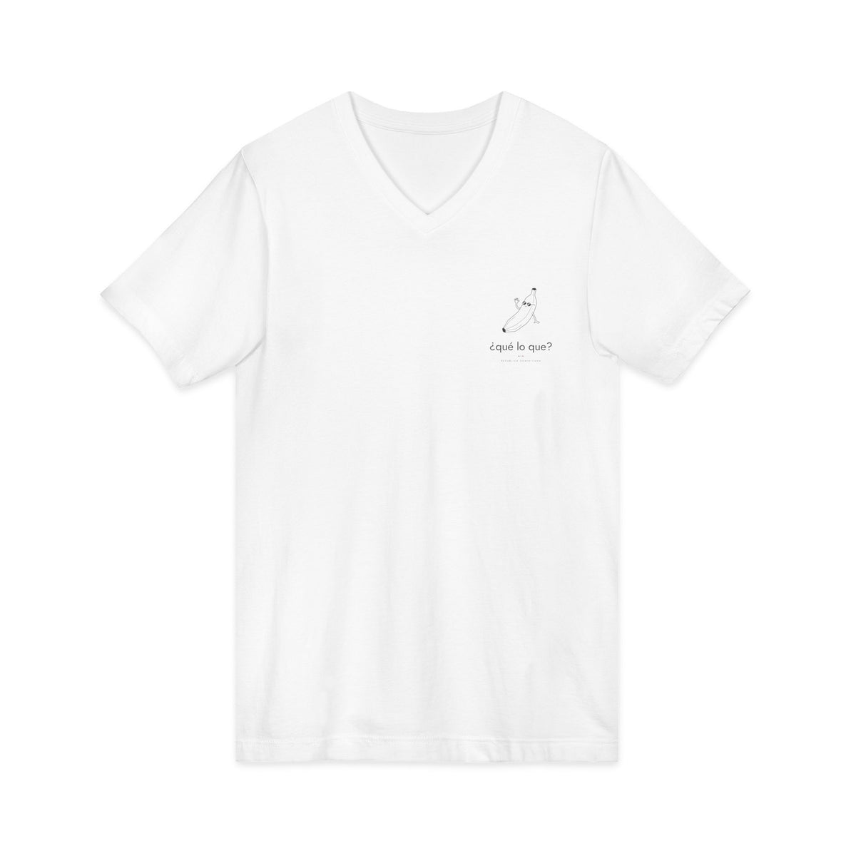 ¿qué lo que? | Camiseta cuello V República Dominicana