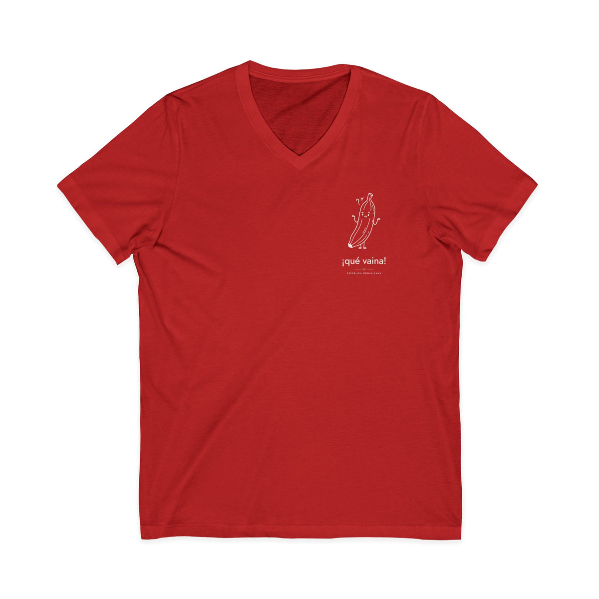 ¡qué vaina! | Camiseta cuello V República Dominicana