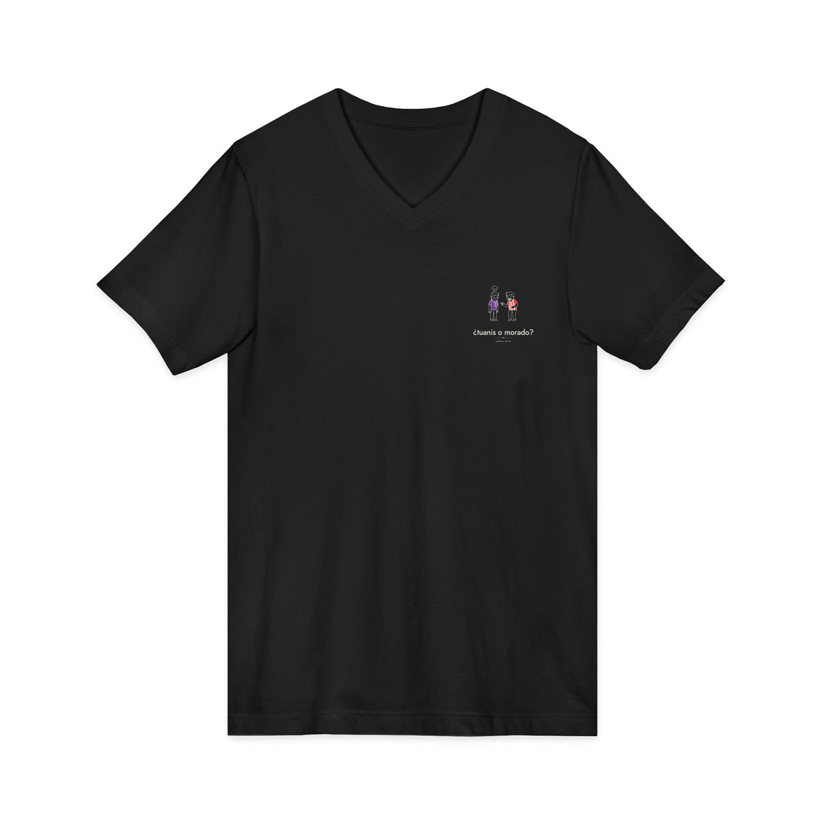 ¿tuanis o morado? | Camiseta cuello V Costa Rica