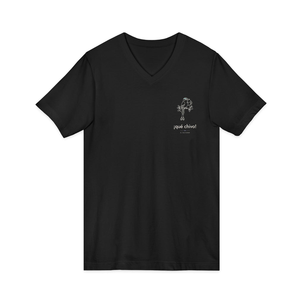 ¡qué chivo! | Camiseta cuello V El Salvador