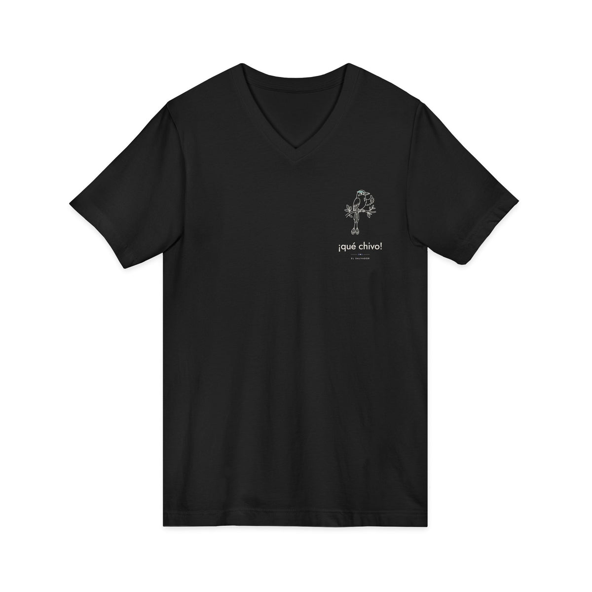 ¡qué chivo! | Camiseta cuello V El Salvador
