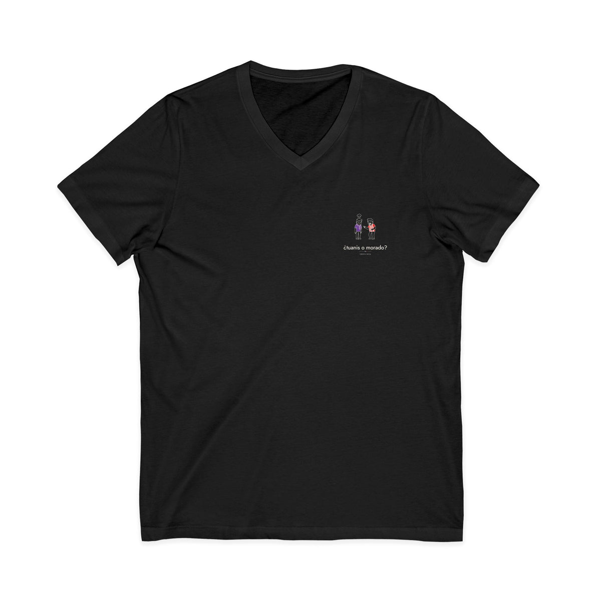 ¿tuanis o morado? | Camiseta cuello V Costa Rica