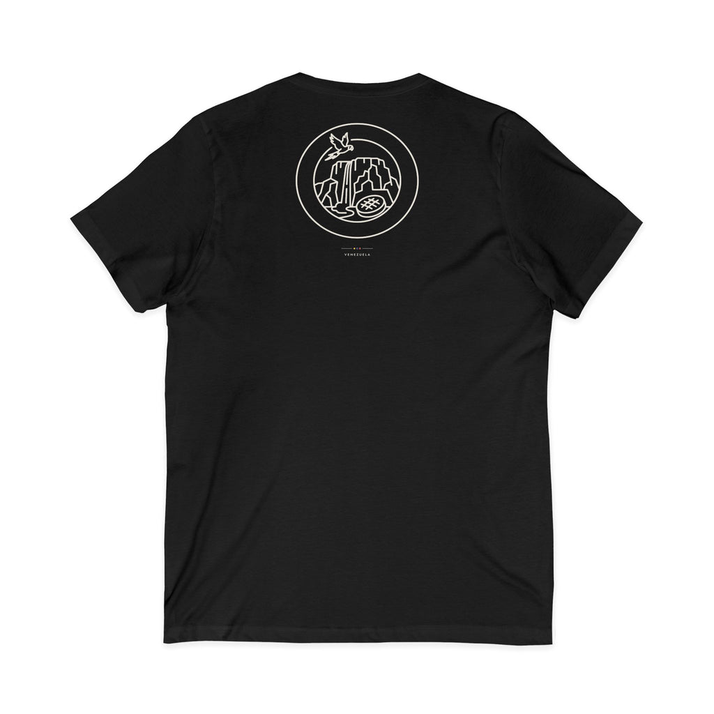chambeando para salir adelante | Camiseta cuello V Venezuela
