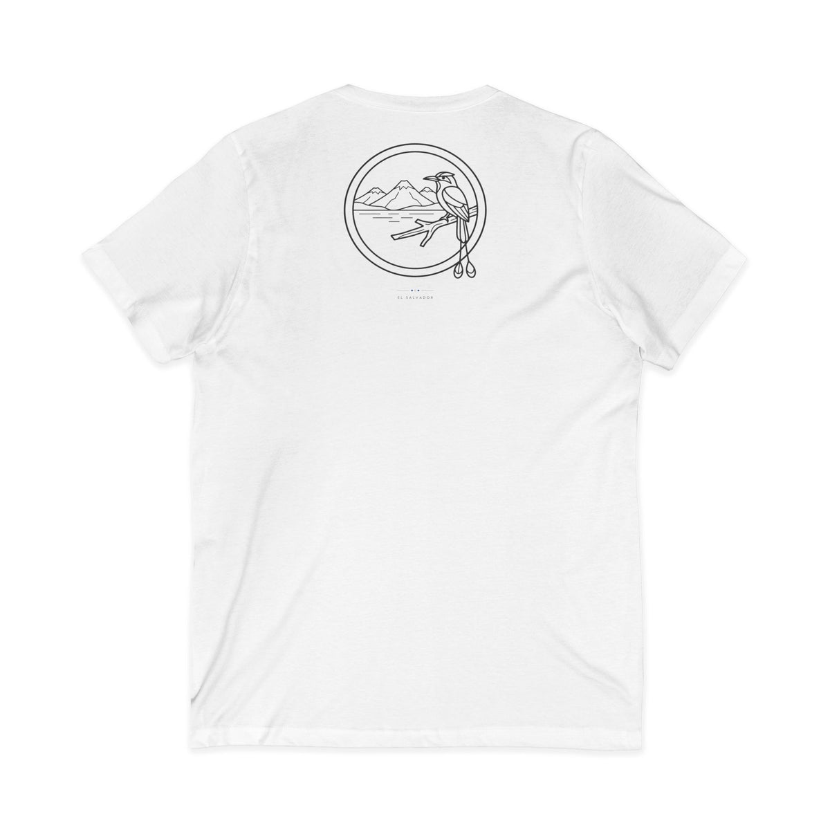chambeando para salir adelante | Camiseta cuello V El Salvador