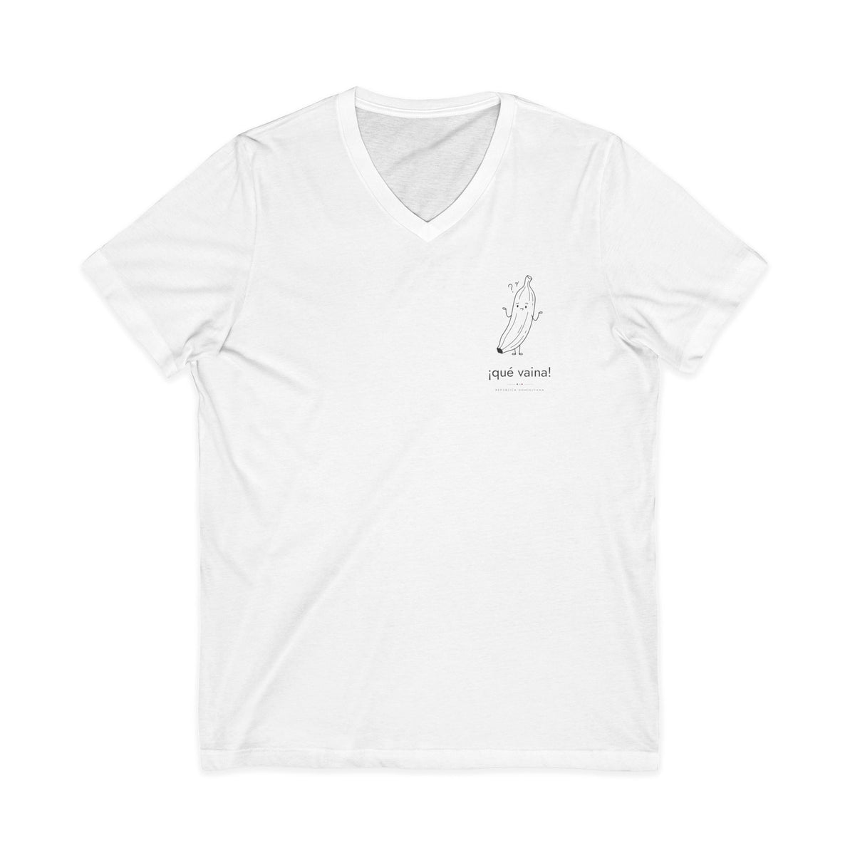 ¡qué vaina! | Camiseta cuello V República Dominicana