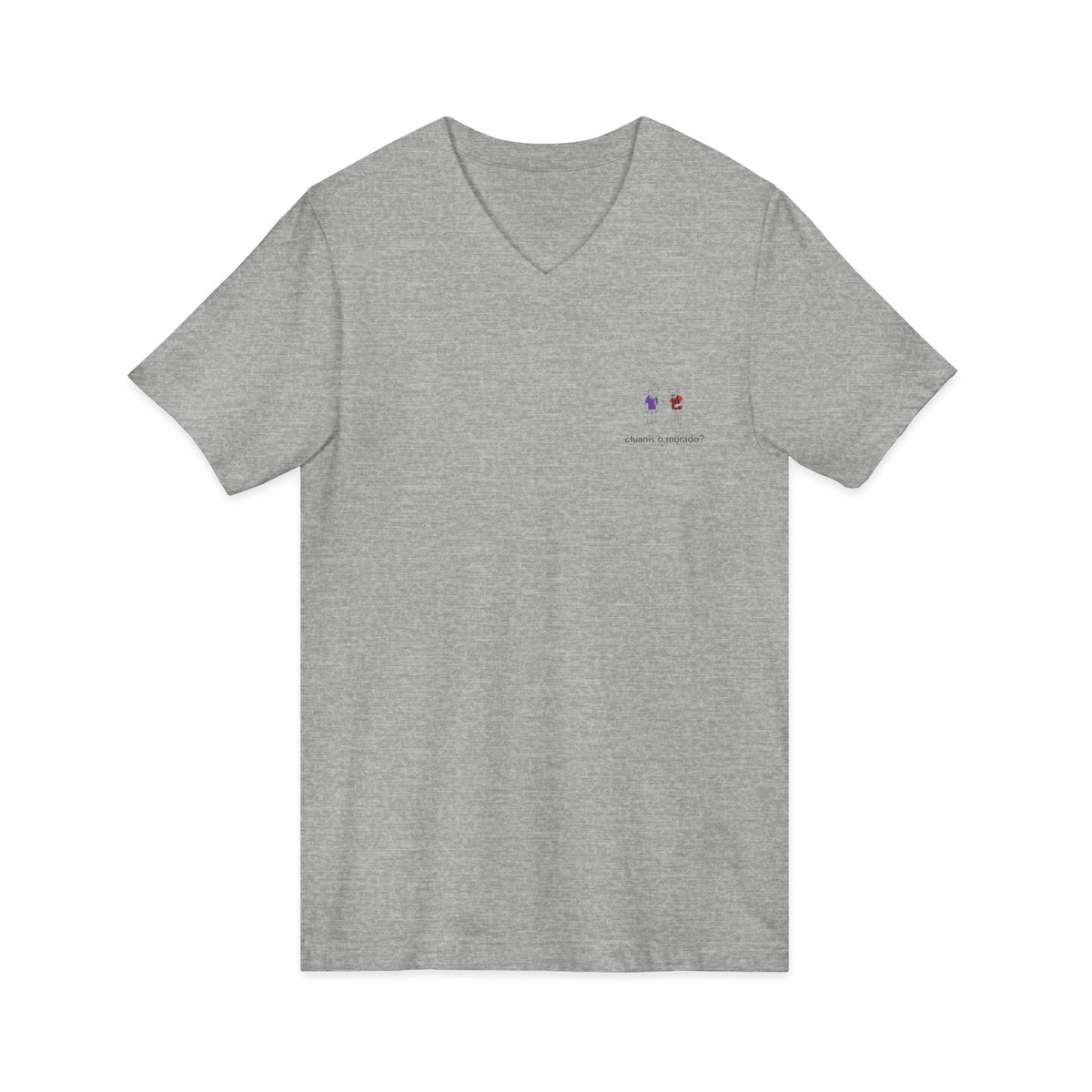 ¿tuanis o morado? | Camiseta cuello V Costa Rica