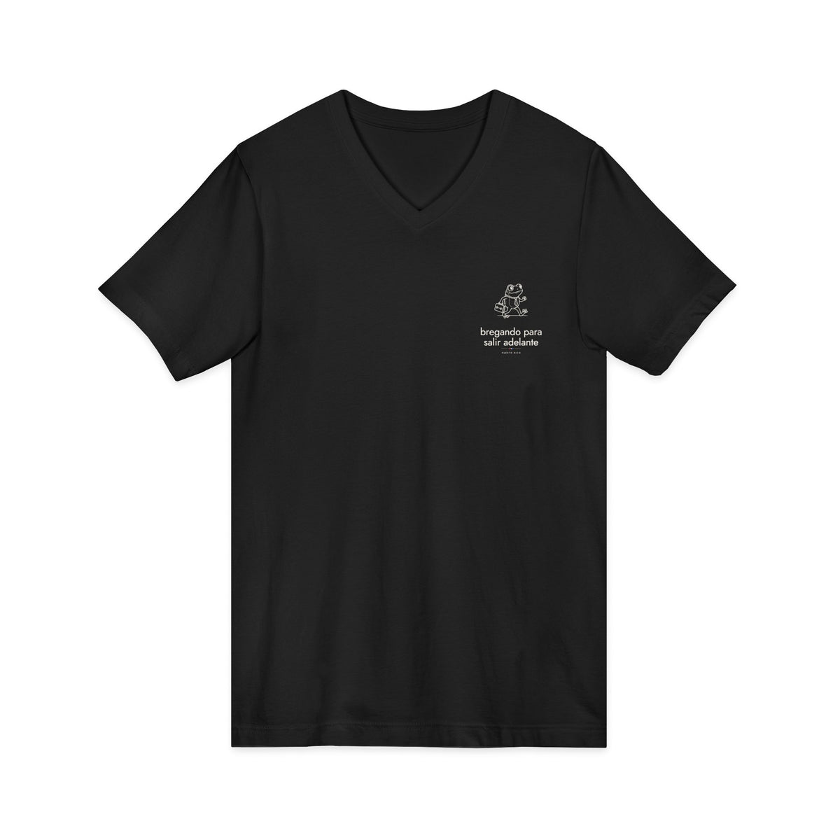 bregando para salir adelante | Camiseta cuello V Puerto Rico