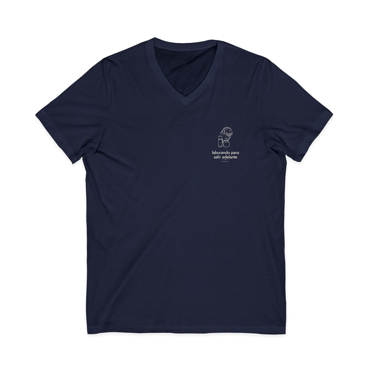 laburando para salir adelante | Camiseta cuello V Argentina