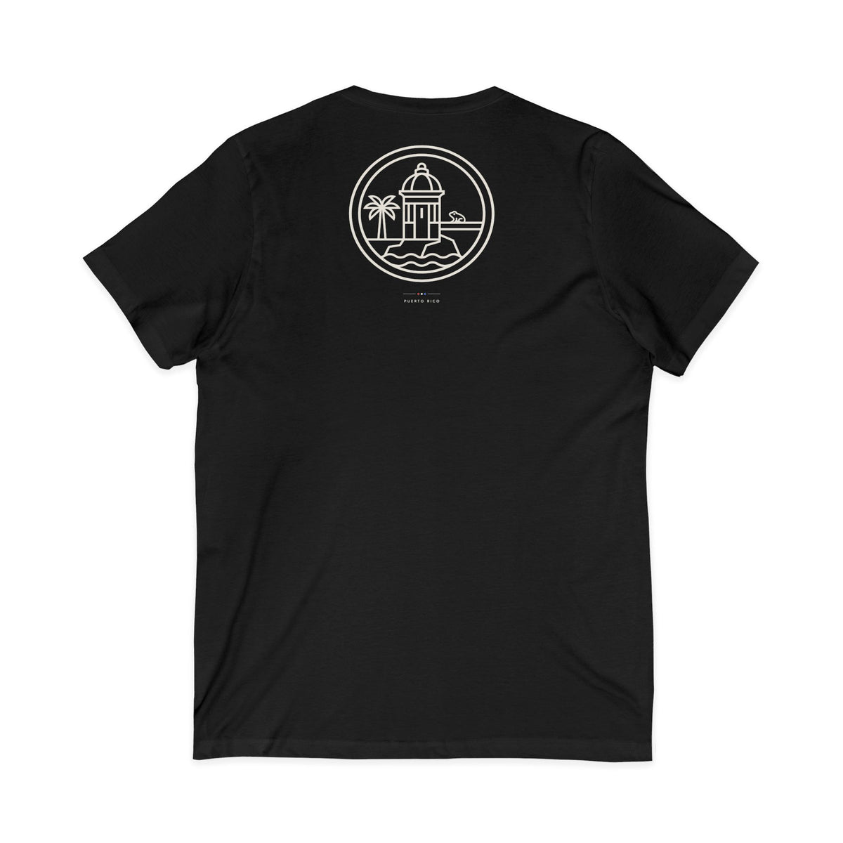 bregando para salir adelante | Camiseta cuello V Puerto Rico