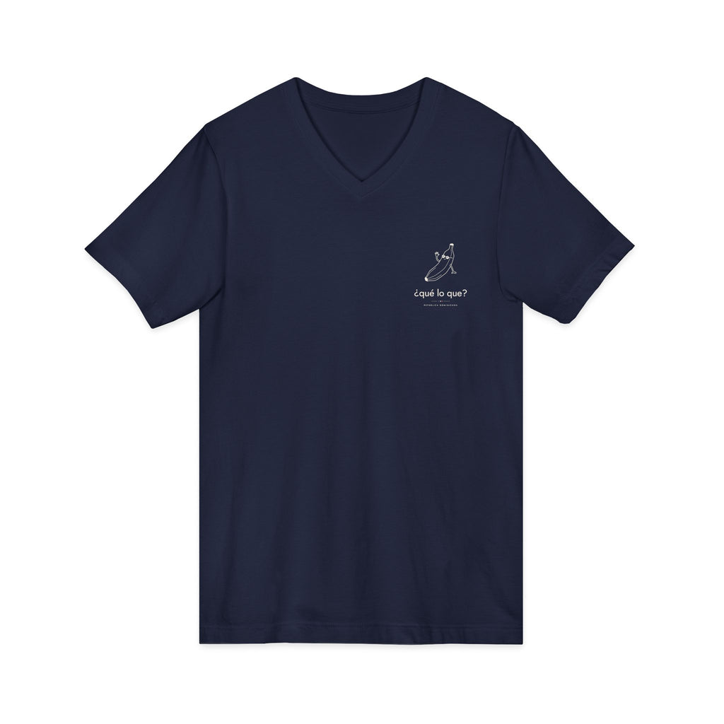 ¿qué lo que? | Camiseta cuello V República Dominicana