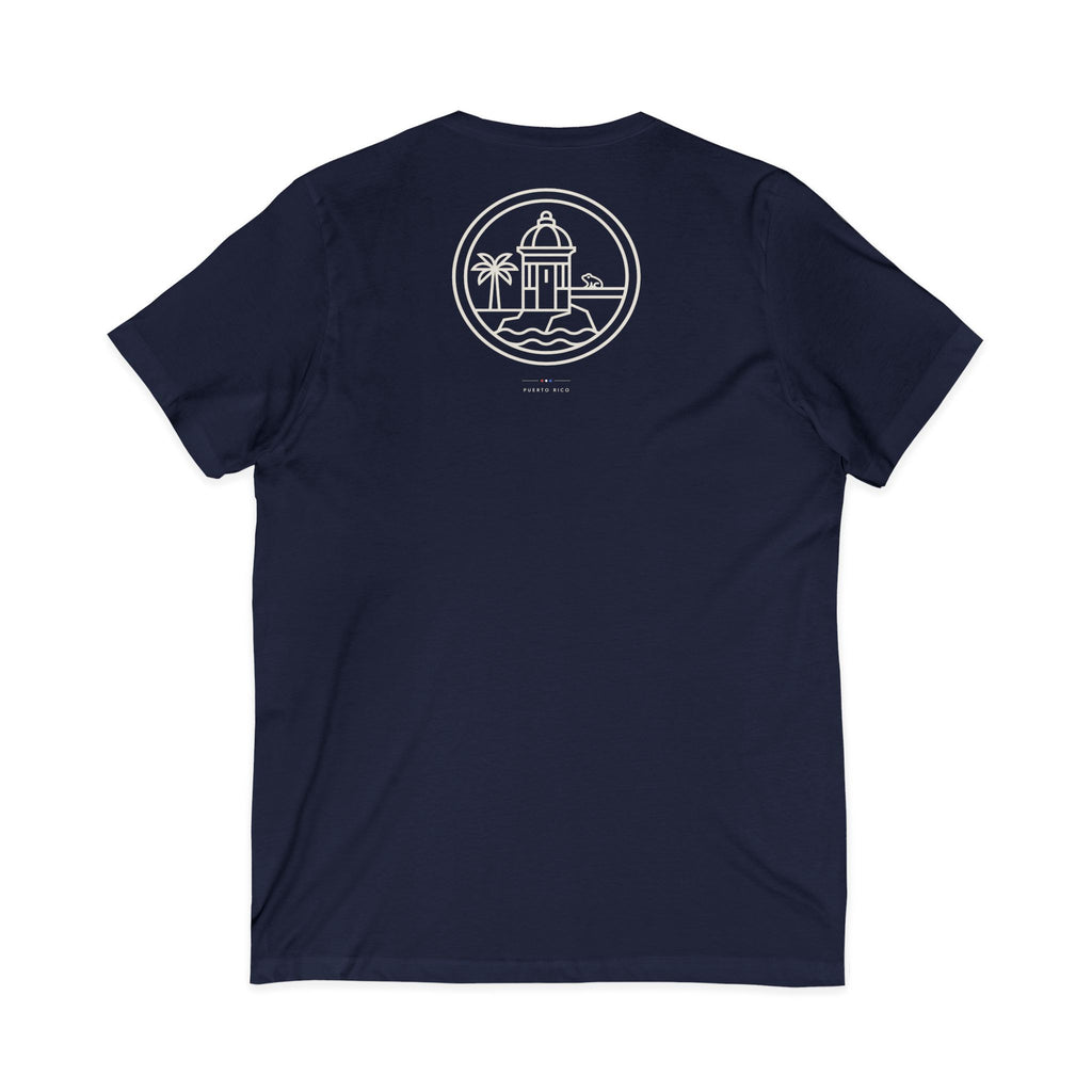 bregando para salir adelante | Camiseta cuello V Puerto Rico