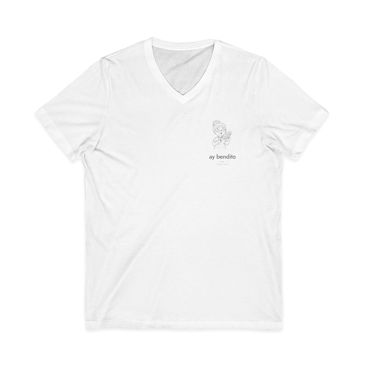 ay bendito | Camiseta cuello V Puerto Rico