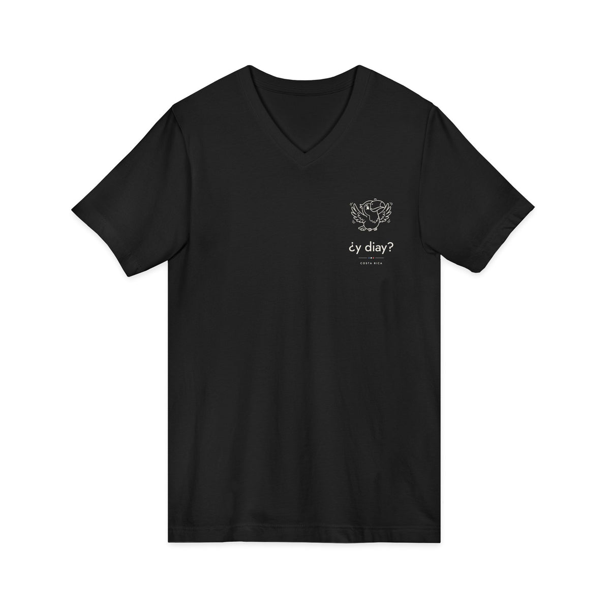 ¿y diay? | Camiseta cuello V Costa Rica