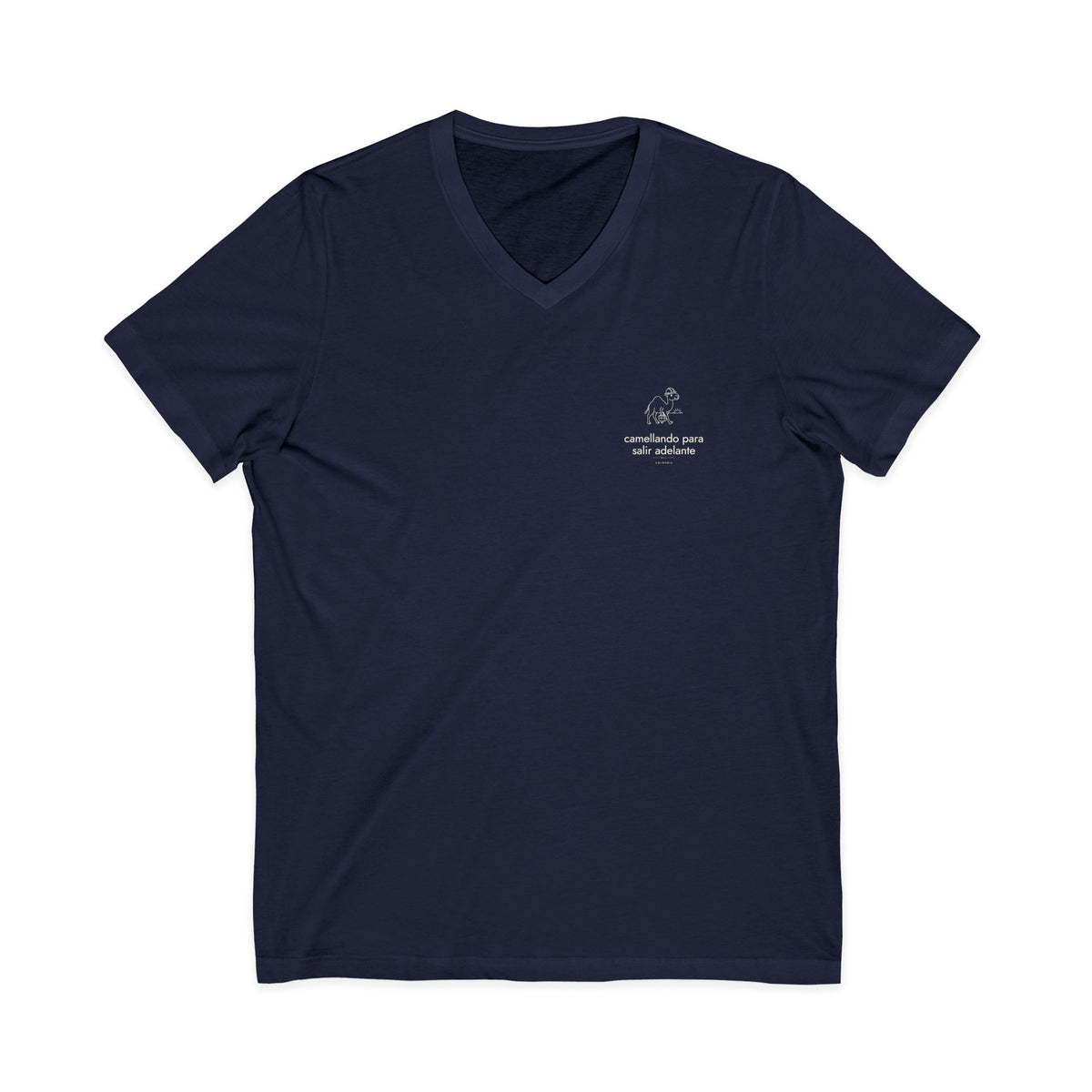 camellando para salir adelante | Camiseta cuello V Colombia