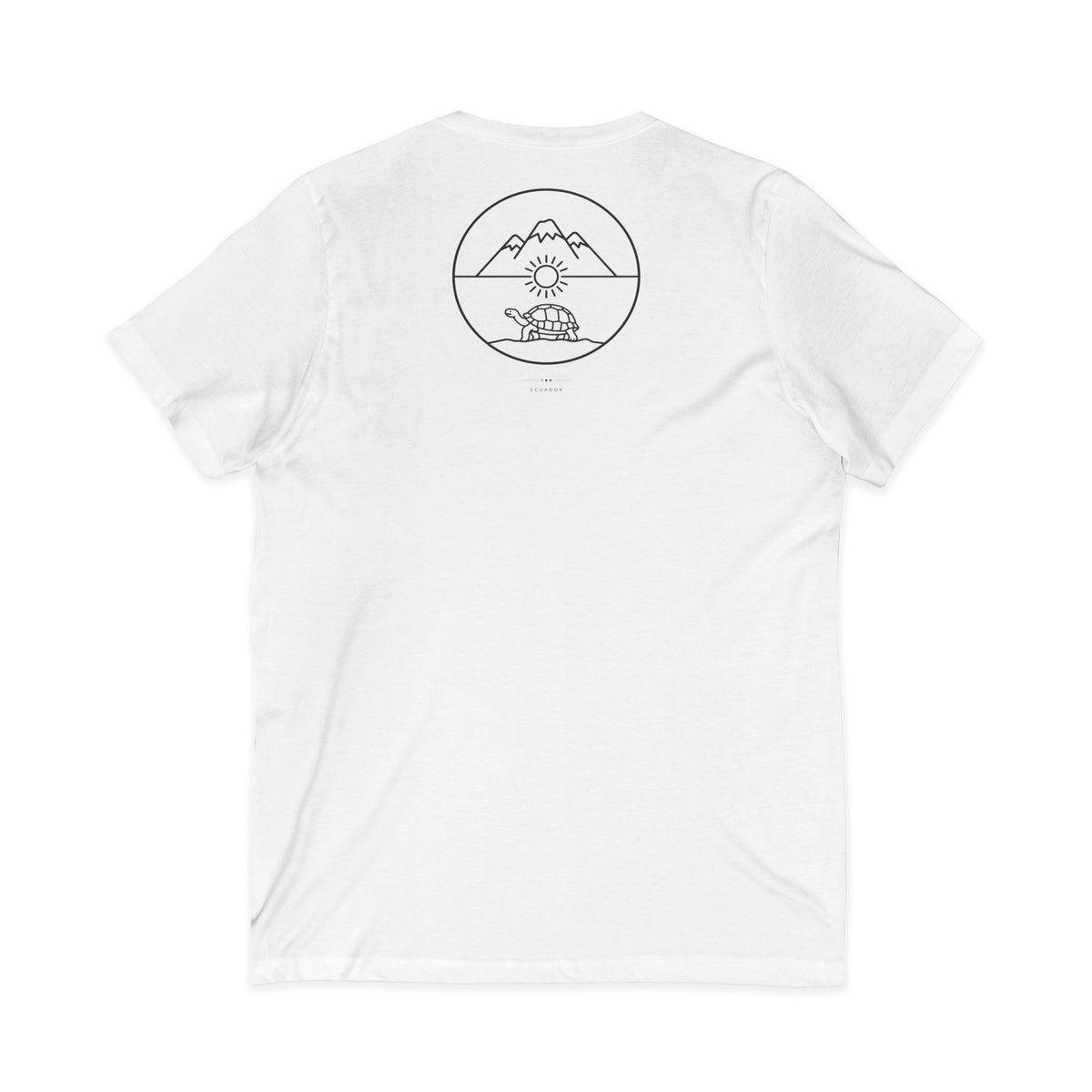 camellando para salir adelante | Camiseta cuello V Ecuador