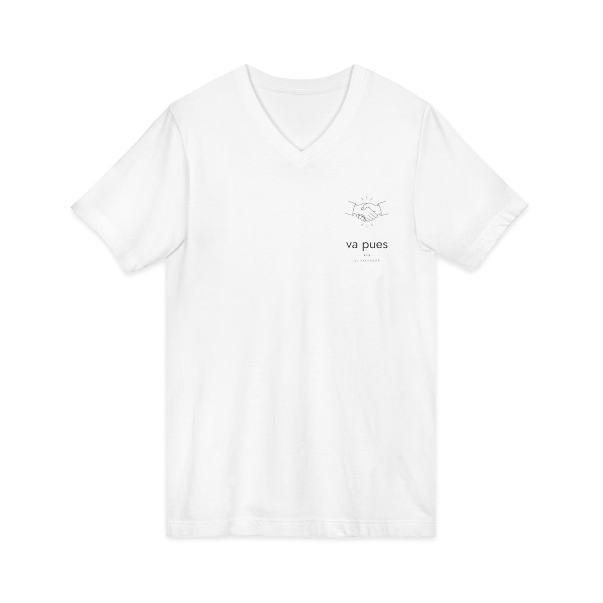 va pues | Camiseta cuello V El Salvador