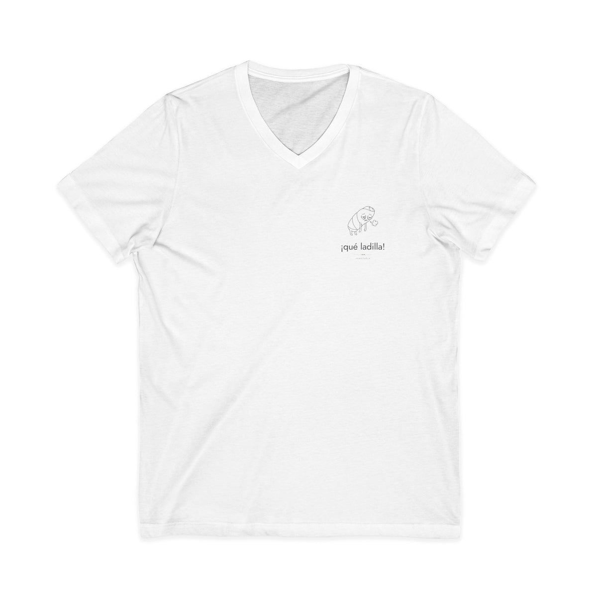 ¡qué ladilla! | Camiseta cuello V Venezuela