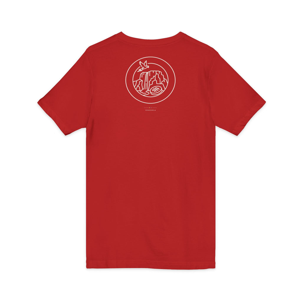 chambeando para salir adelante | Camiseta cuello V Venezuela