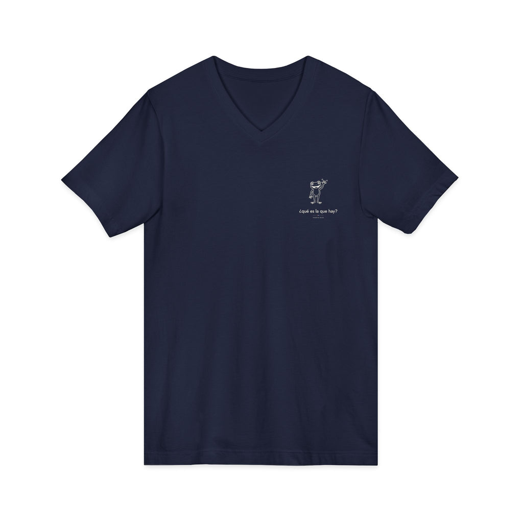 ¿qué es la que hay? | Camiseta cuello V Puerto Rico