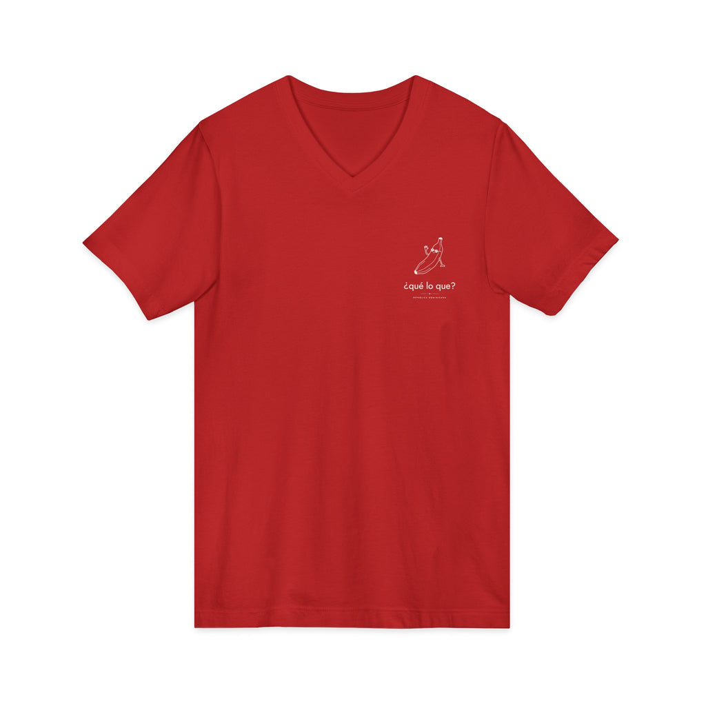 ¿qué lo que? | Camiseta cuello V República Dominicana