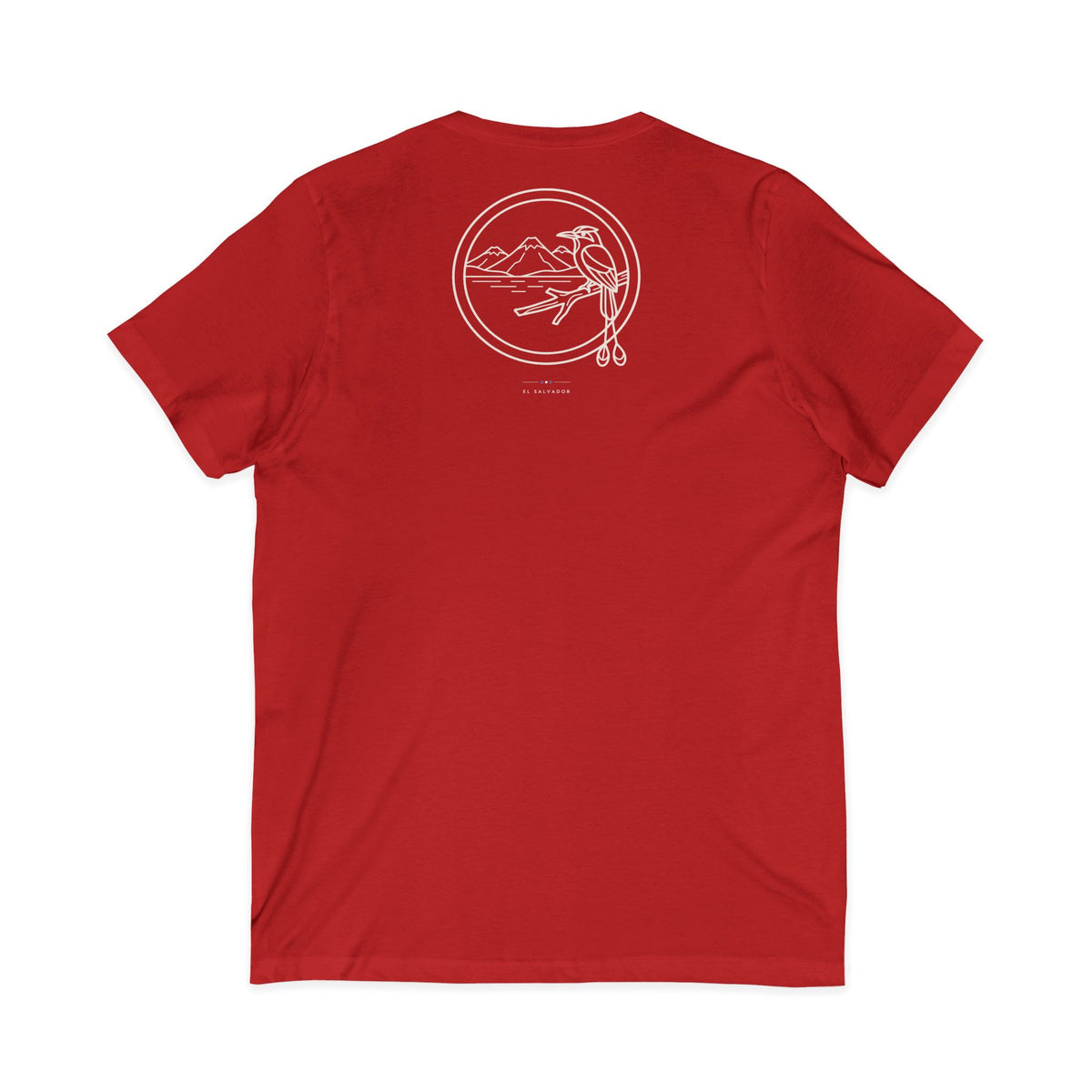 chambeando para salir adelante | Camiseta cuello V El Salvador