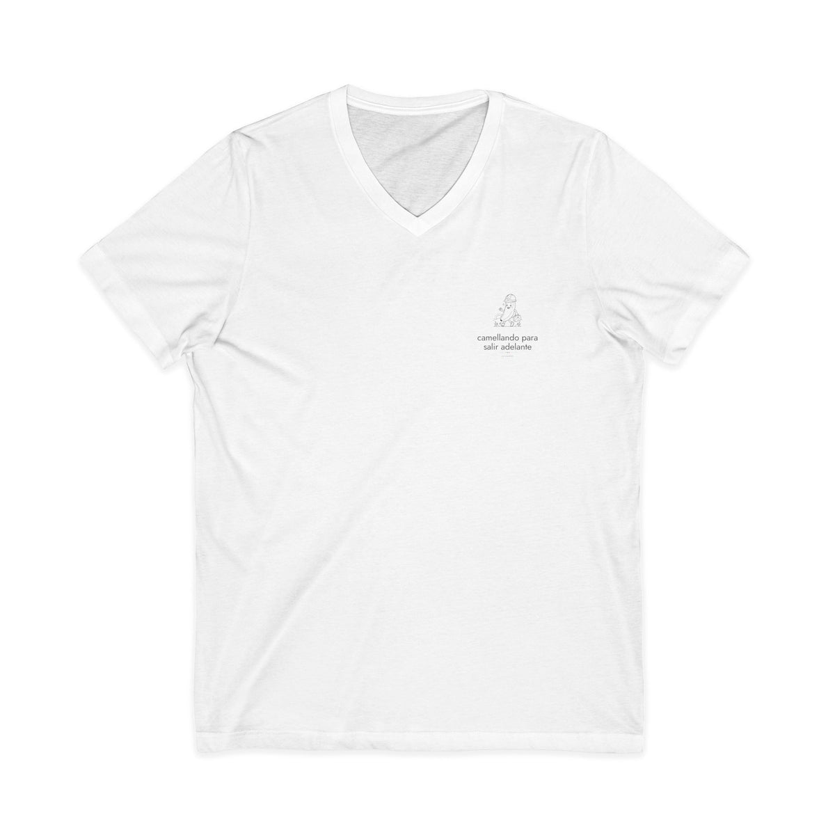 camellando para salir adelante | Camiseta cuello V Ecuador