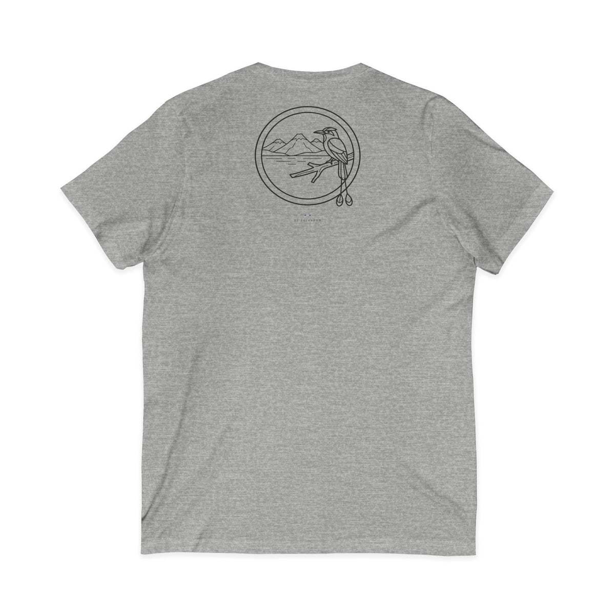 va pues | Camiseta cuello V El Salvador