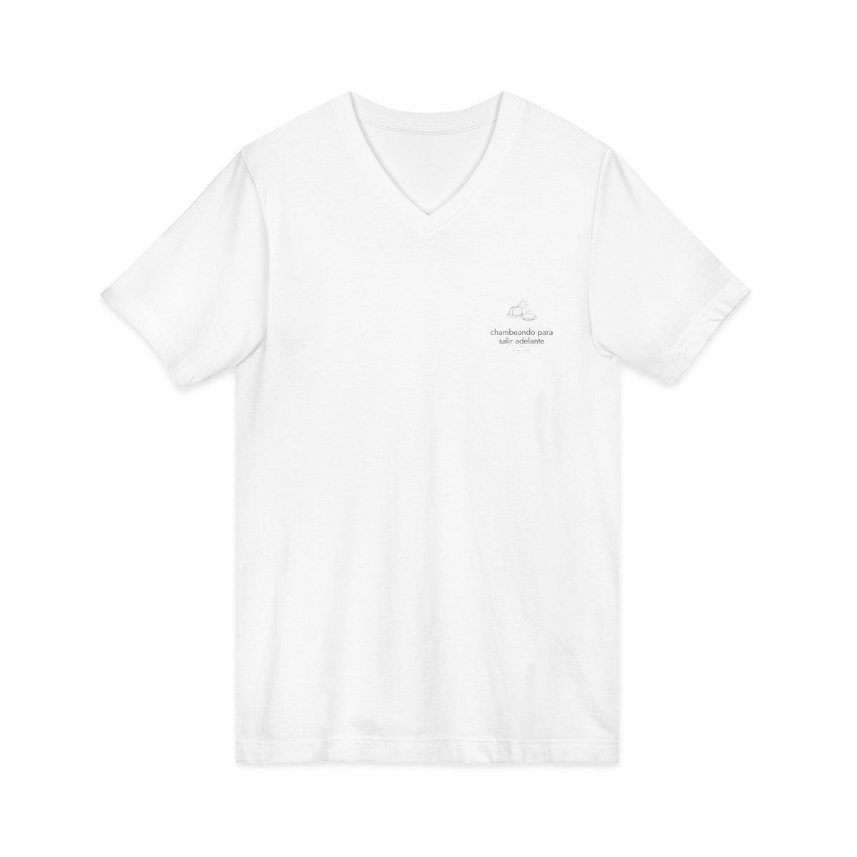 chambeando para salir adelante | Camiseta cuello V El Salvador