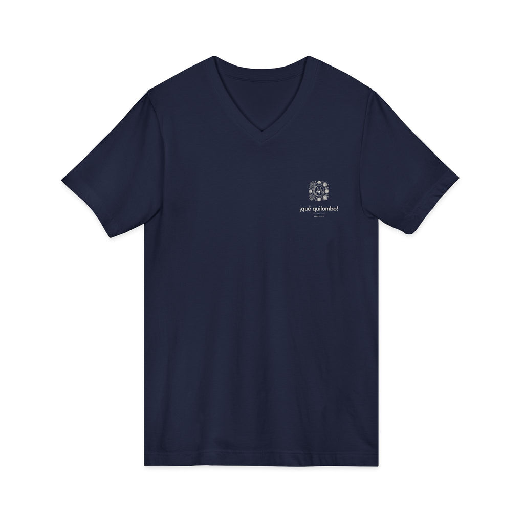 ¡qué quilombo! | Camiseta cuello V Argentina