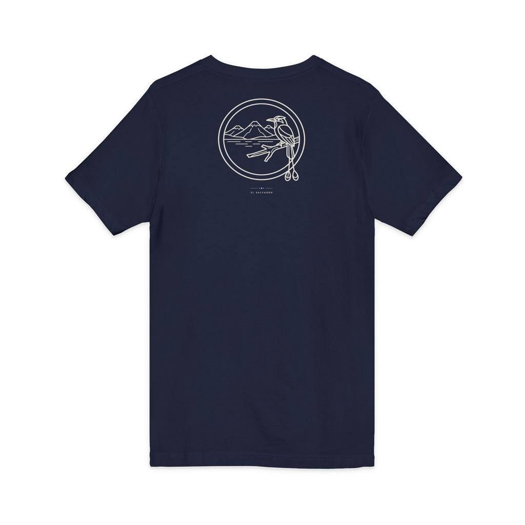 va pues | Camiseta cuello V El Salvador