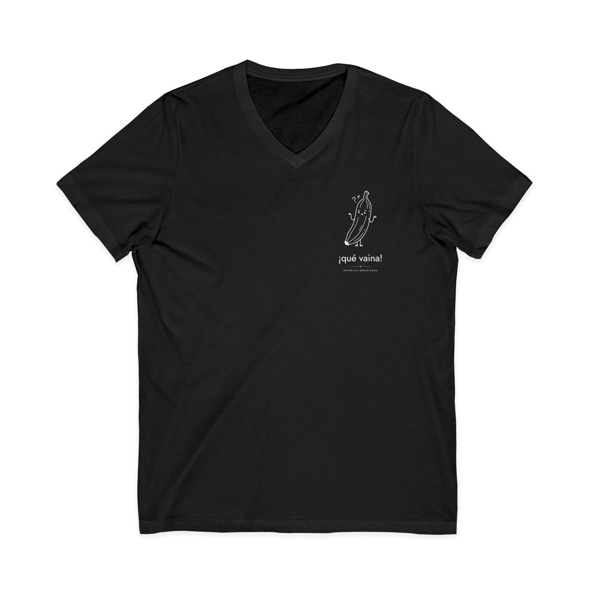 ¡qué vaina! | Camiseta cuello V República Dominicana